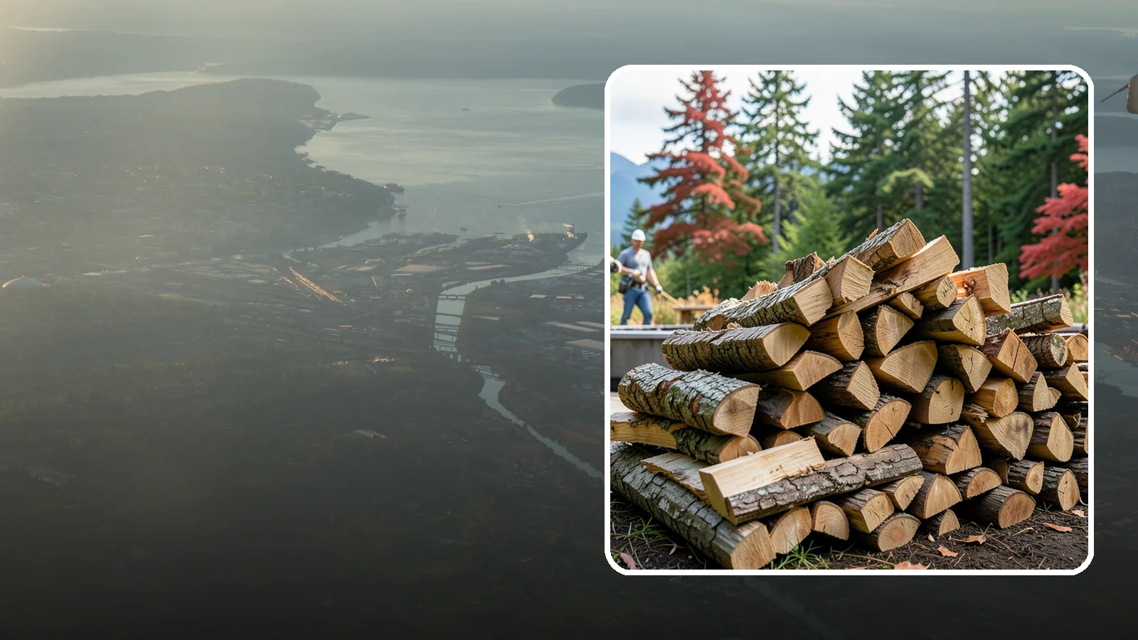 Backyard Fire Pit Wood in Fife, Pierce County, WA - Clean-burning firewood sized specifically for backyard fire pits and patios.