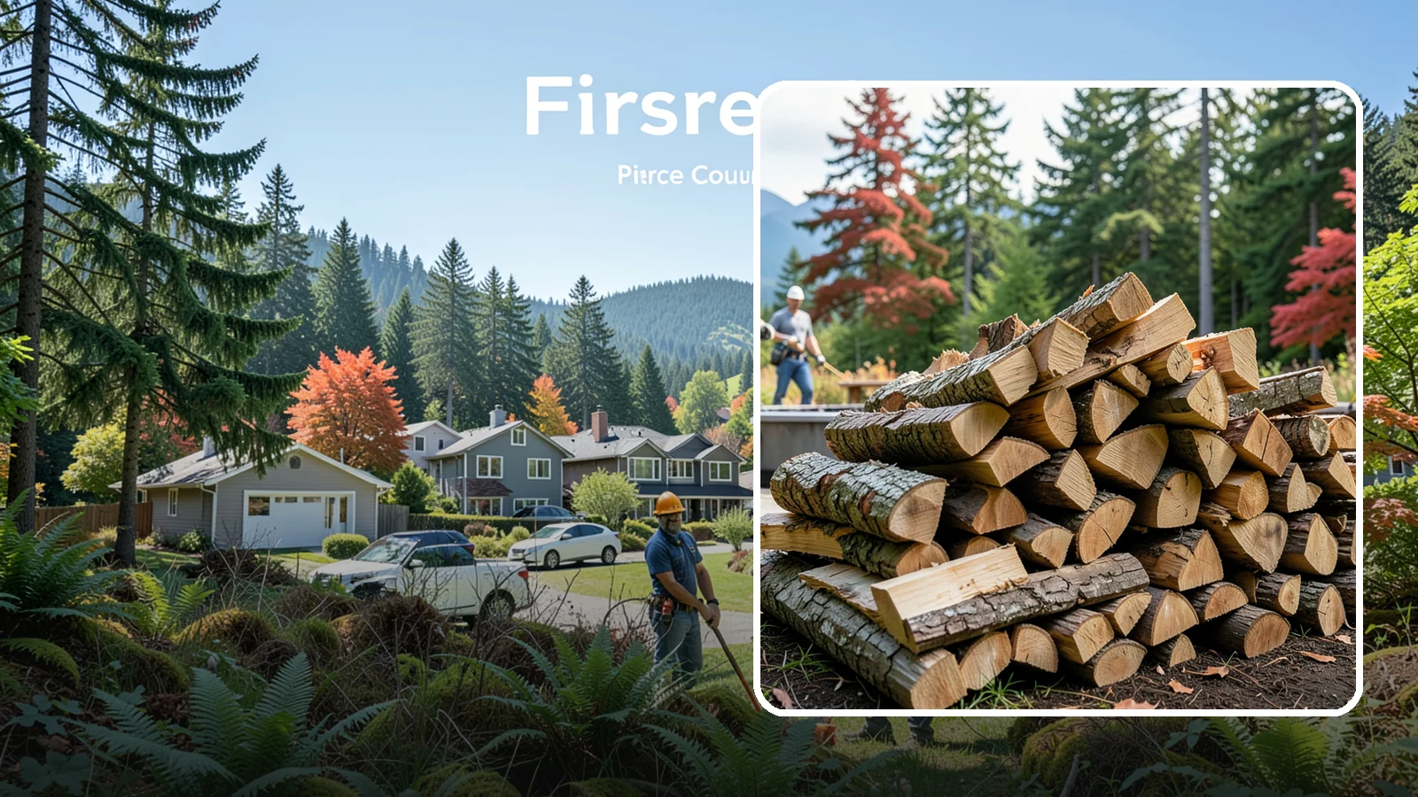 Backyard Fire Pit Wood in Fircrest, Pierce County, WA - Clean-burning firewood sized specifically for backyard fire pits and patios.