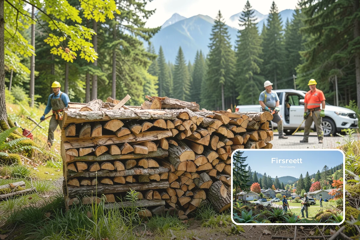 Backyard Fire Pit Wood in Fircrest, Pierce County, WA - Sized to fit common backyard fire pits