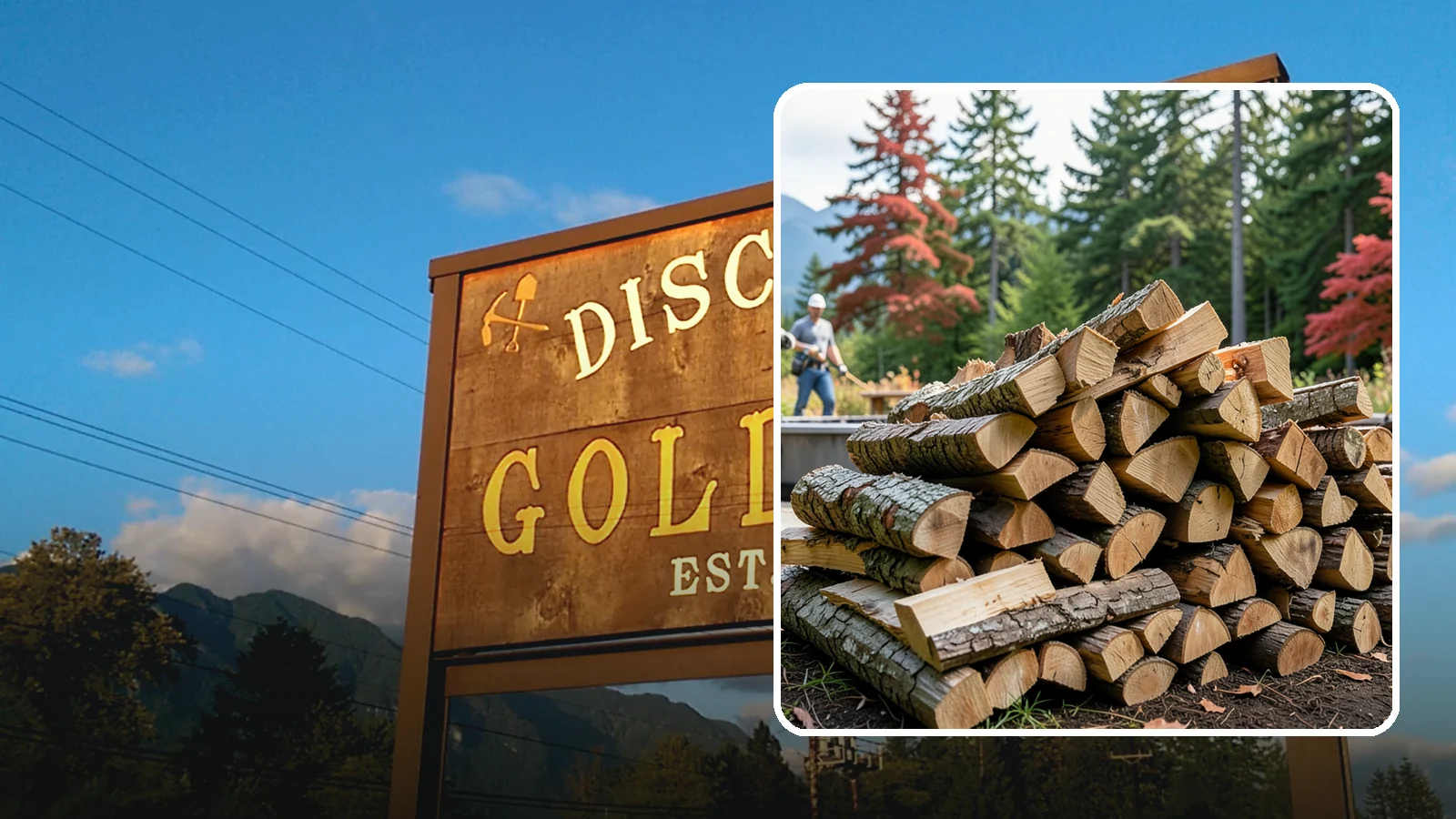 Backyard Fire Pit Wood in Gold Bar, Snohomish County, WA - Clean-burning firewood sized specifically for backyard fire pits and patios.