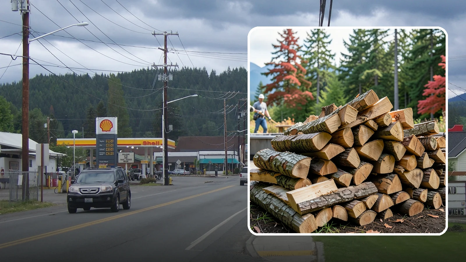 Backyard Fire Pit Wood in Granite Falls, Snohomish County, WA - Clean-burning firewood sized specifically for backyard fire pits and patios.