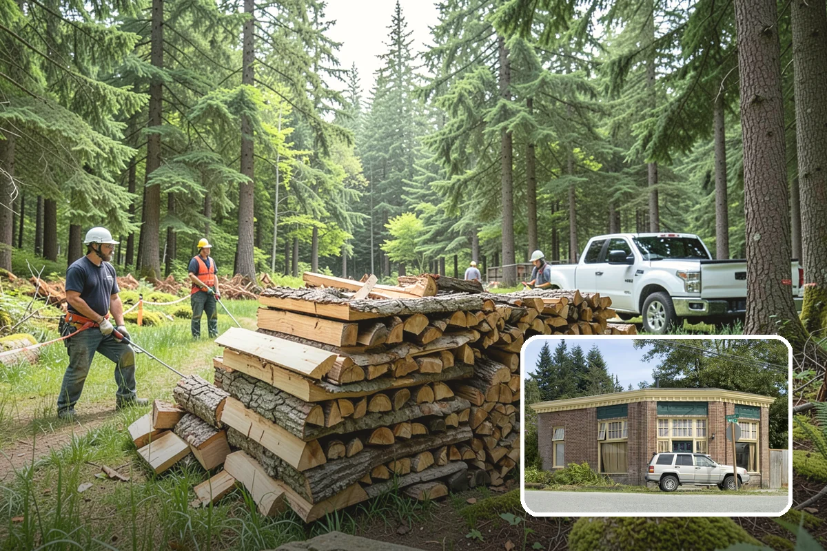 Backyard Fire Pit Wood in Hamilton, Skagit County, WA - Sized to fit common backyard fire pits
