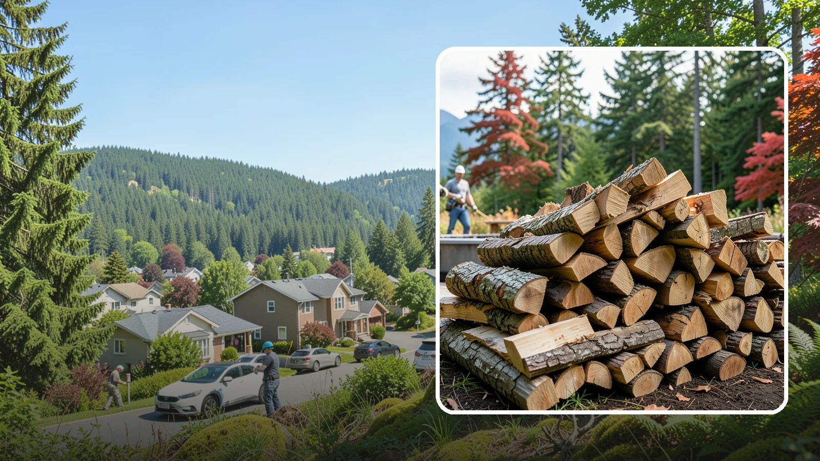 Backyard Fire Pit Wood in Index, Snohomish County, WA - Clean-burning firewood sized specifically for backyard fire pits and patios.