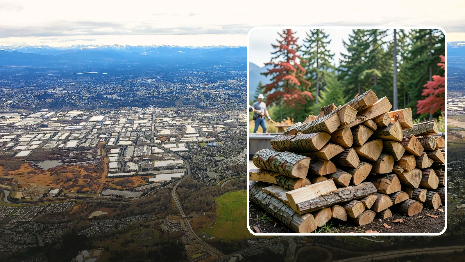 Backyard Fire Pit Wood in Kent, King County, WA - Clean-burning firewood sized specifically for backyard fire pits and patios.