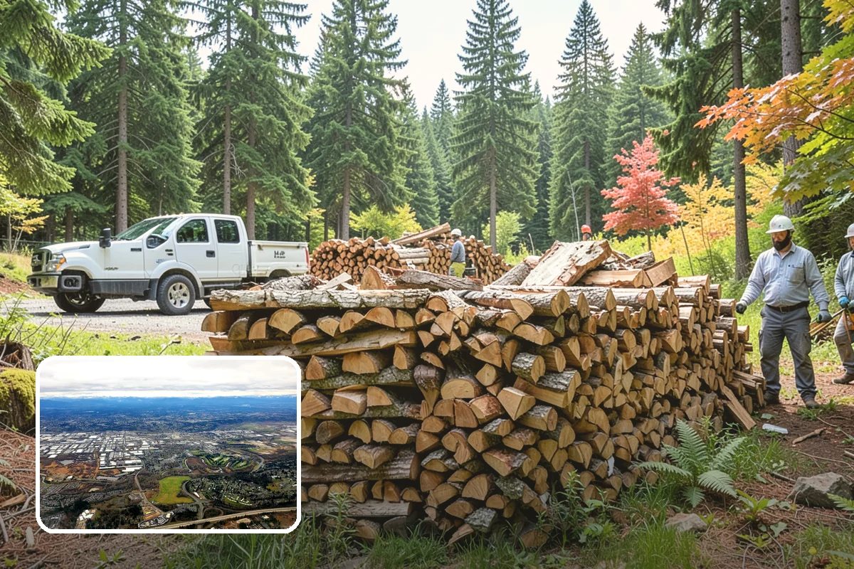 Backyard Fire Pit Wood in Kent, King County, WA - Sized to fit common backyard fire pits