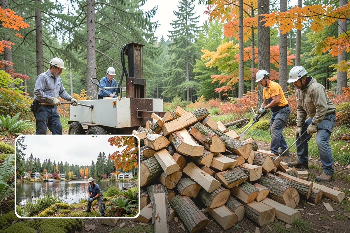 Backyard Fire Pit Wood in La Conner, Skagit County, WA - Sized to fit common backyard fire pits