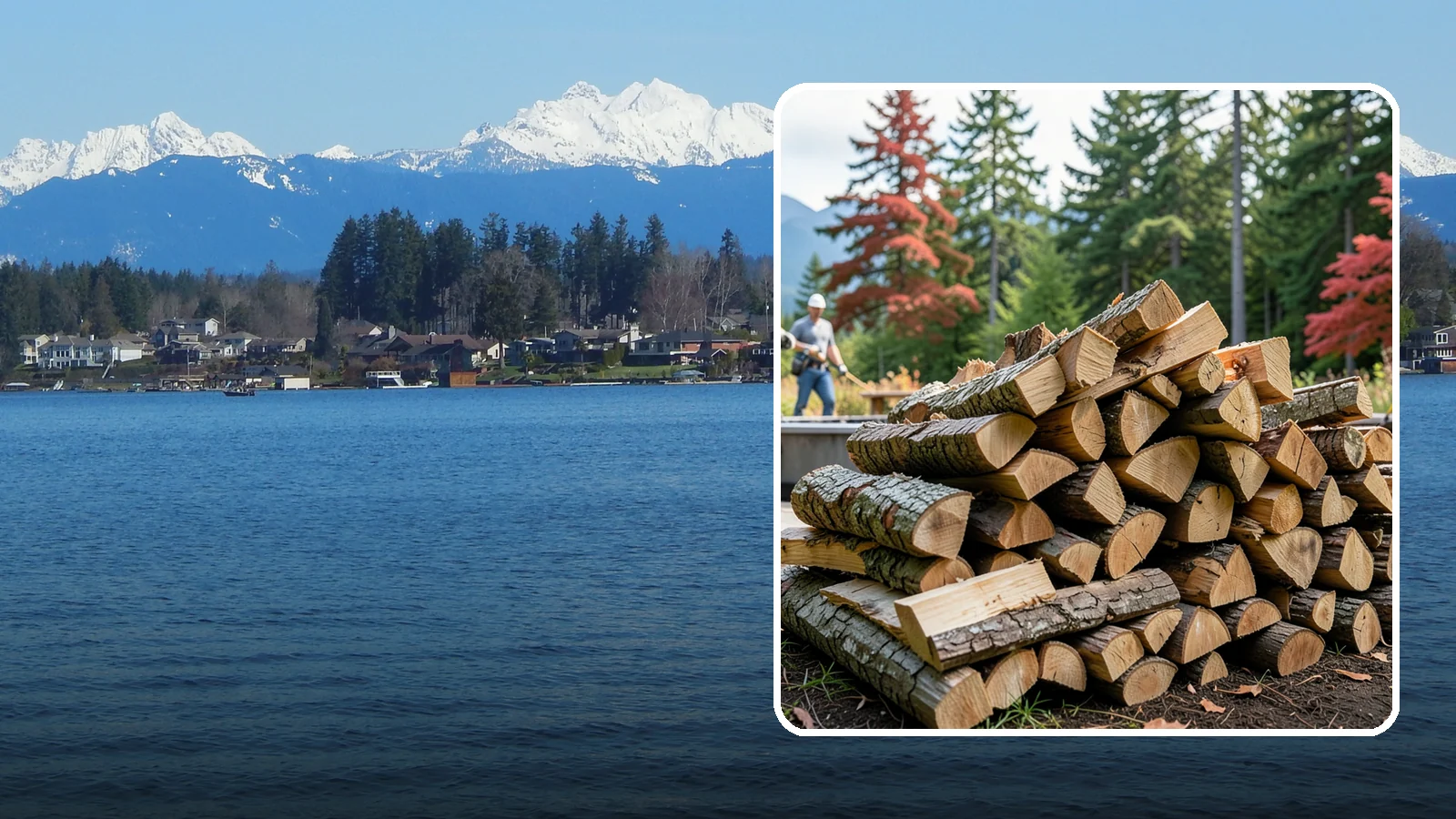Backyard Fire Pit Wood in Lake Stevens, Snohomish County, WA - Clean-burning firewood sized specifically for backyard fire pits and patios.