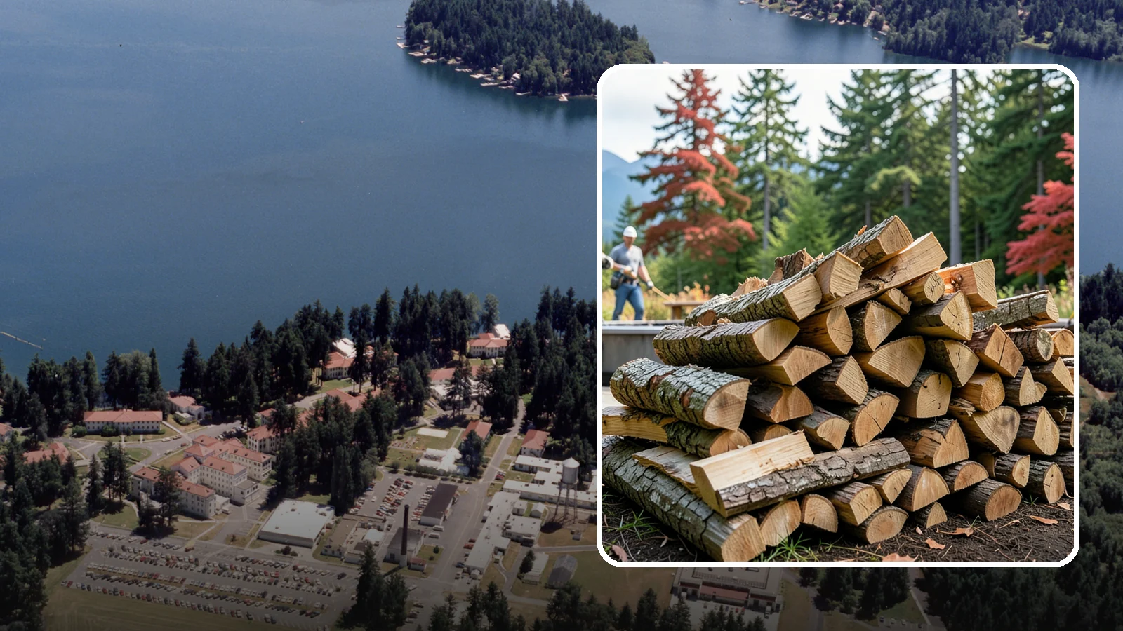 Backyard Fire Pit Wood in Lakewood, Pierce County, WA - Clean-burning firewood sized specifically for backyard fire pits and patios.