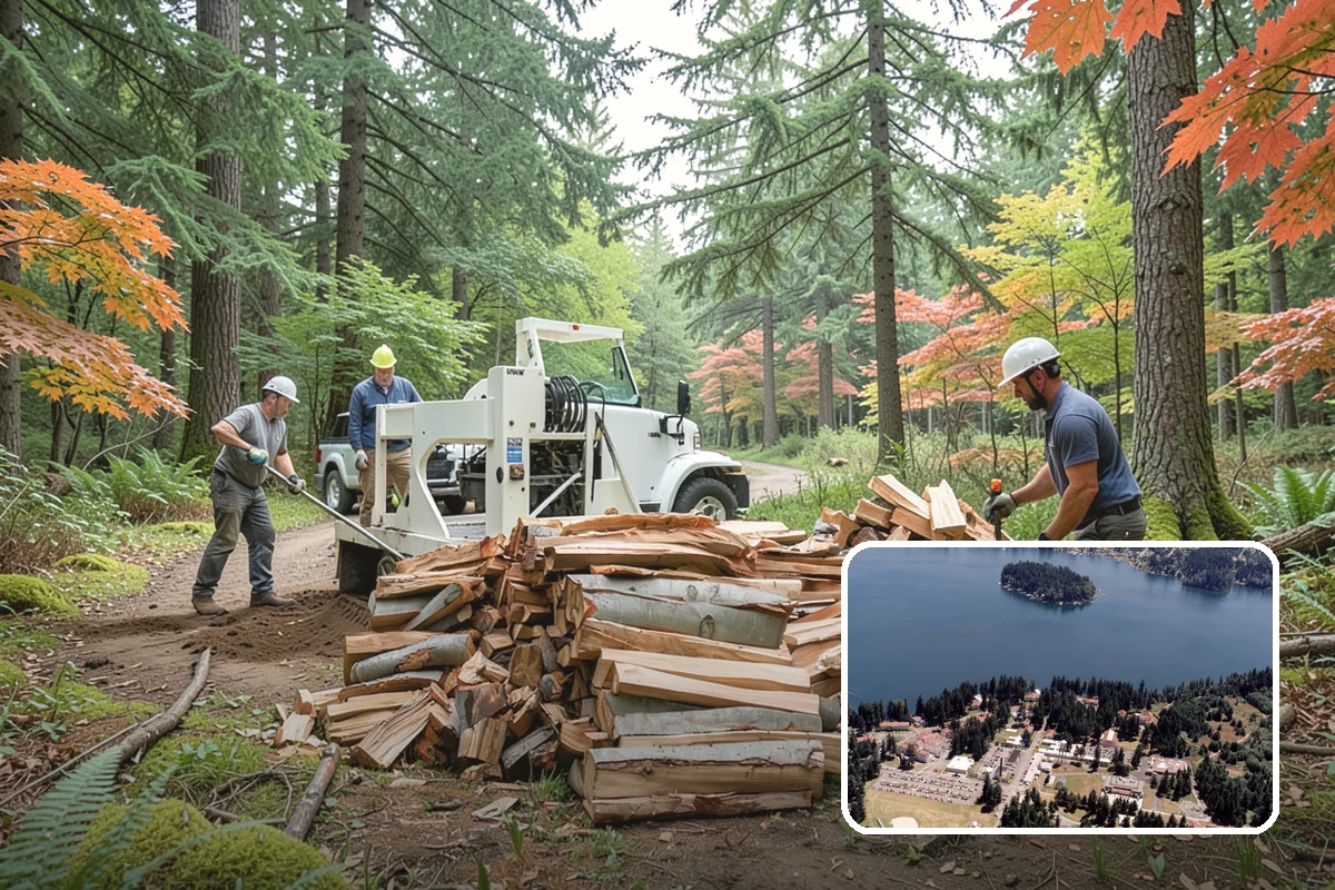 Backyard Fire Pit Wood in Lakewood, Pierce County, WA - Sized to fit common backyard fire pits