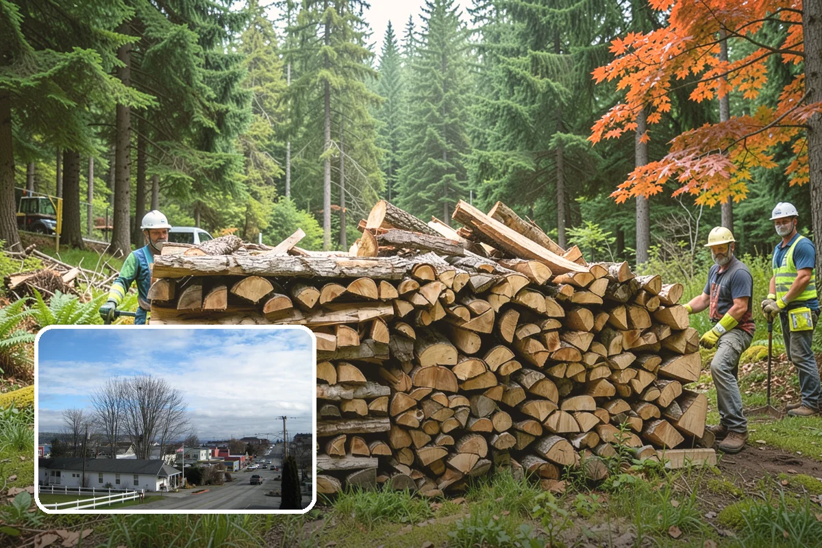 Backyard Fire Pit Wood in Langley, Island County, WA - Sized to fit common backyard fire pits