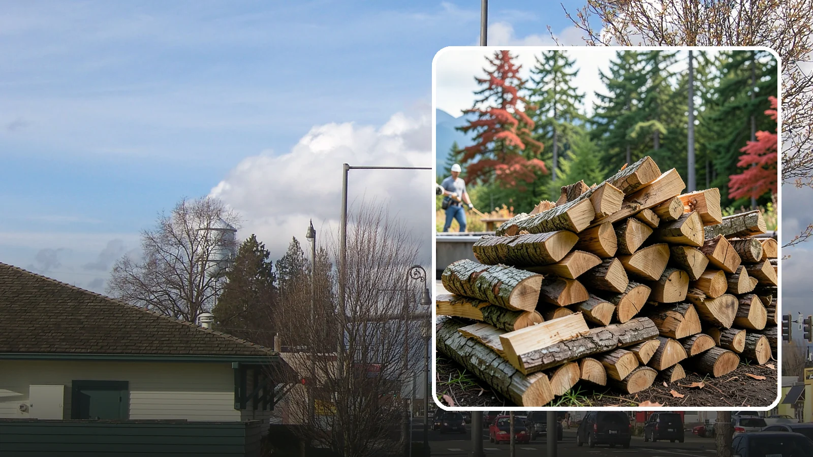 Backyard Fire Pit Wood in Marysville, Snohomish County, WA - Clean-burning firewood sized specifically for backyard fire pits and patios.