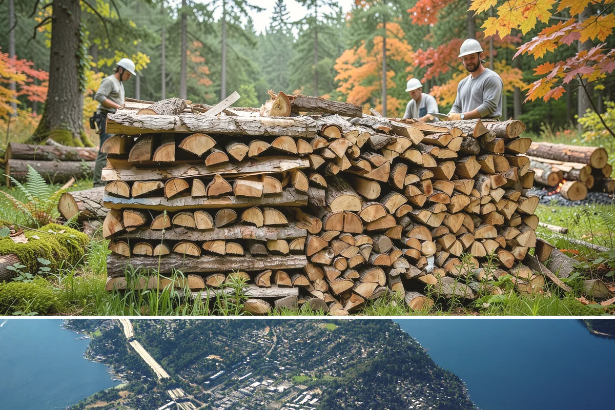 Backyard Fire Pit Wood in Mercer Island, King County, WA - Backyard fires run year-round here, but demand rises in summer, so restock before warm-weather gatherings.