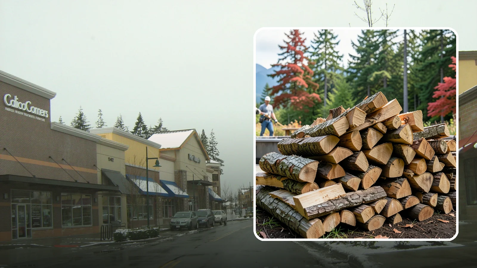 Backyard Fire Pit Wood in Mill Creek, Snohomish County, WA - Clean-burning firewood sized specifically for backyard fire pits and patios.
