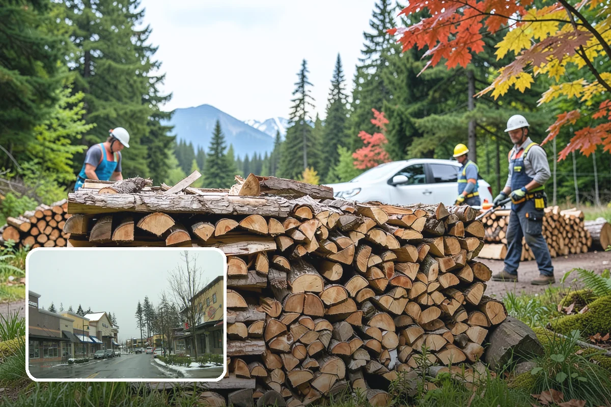 Backyard Fire Pit Wood in Mill Creek, Snohomish County, WA - Sized to fit common backyard fire pits