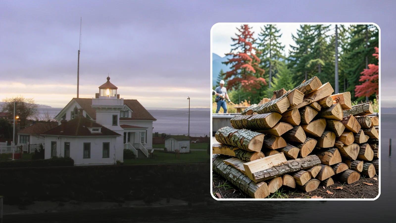 Backyard Fire Pit Wood in Mukilteo, Snohomish County, WA - Clean-burning firewood sized specifically for backyard fire pits and patios.