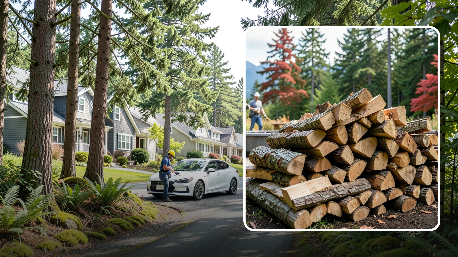 Backyard Fire Pit Wood in Normandy Park, King County, WA - Clean-burning firewood sized specifically for backyard fire pits and patios.