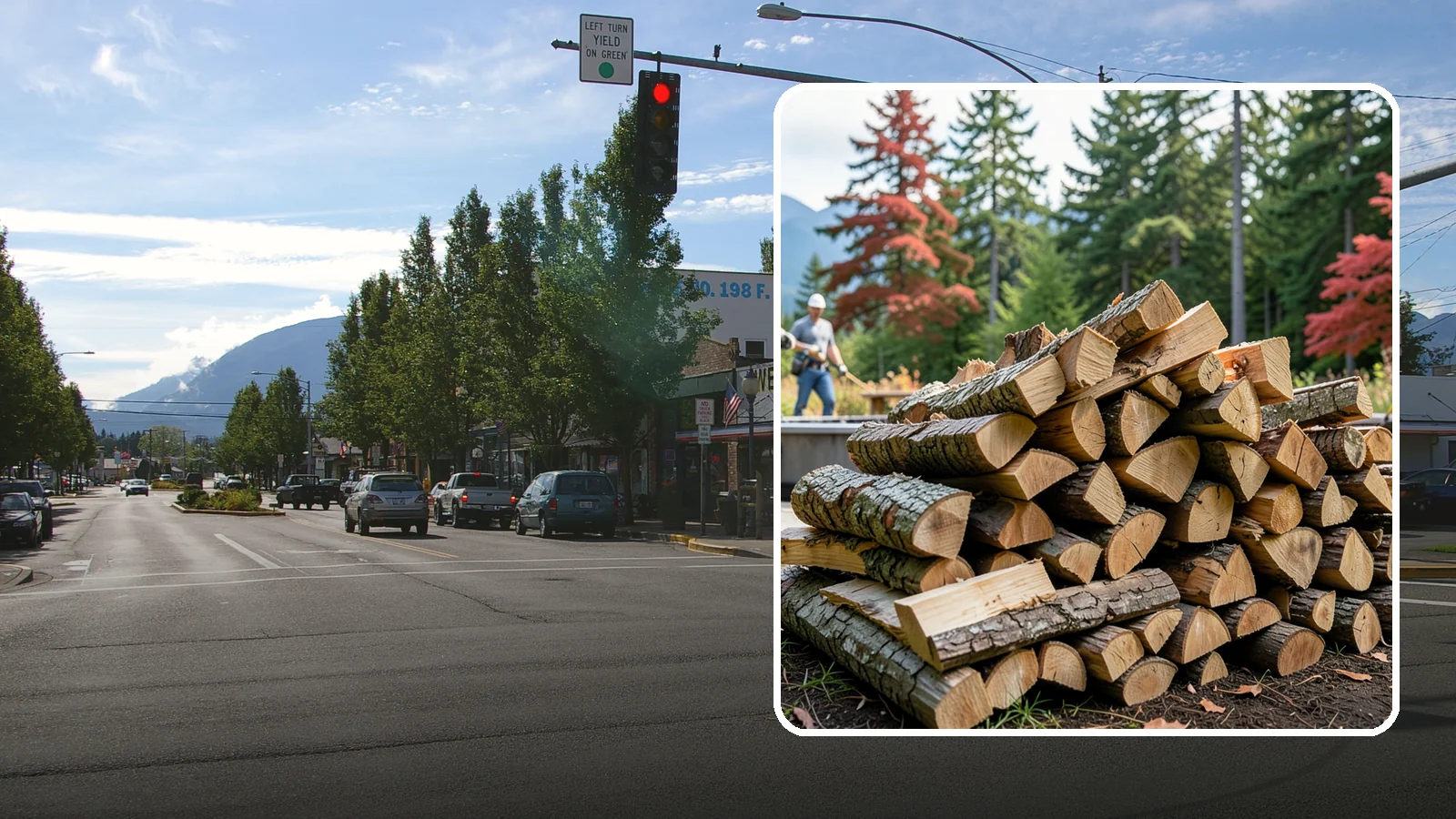 Backyard Fire Pit Wood in North Bend, King County, WA - Clean-burning firewood sized specifically for backyard fire pits and patios.