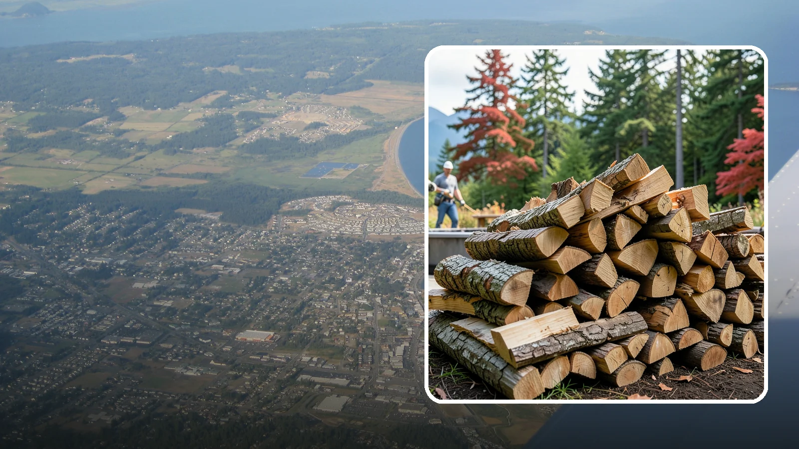 Backyard Fire Pit Wood in Oak Harbor, Island County, WA - Clean-burning firewood sized specifically for backyard fire pits and patios.