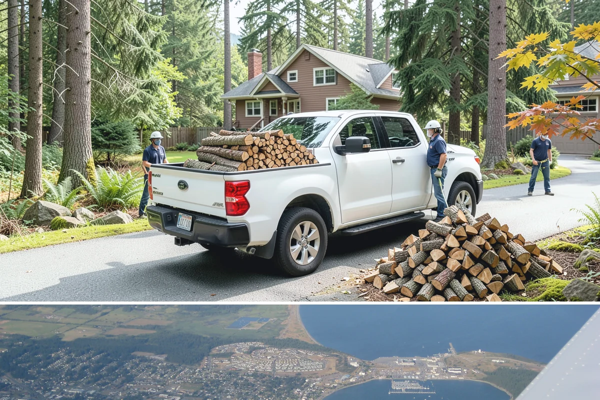 Backyard Fire Pit Wood in Oak Harbor, Island County, WA - Backyard fires run year-round here, but demand rises in summer, so restock before warm-weather gatherings.
