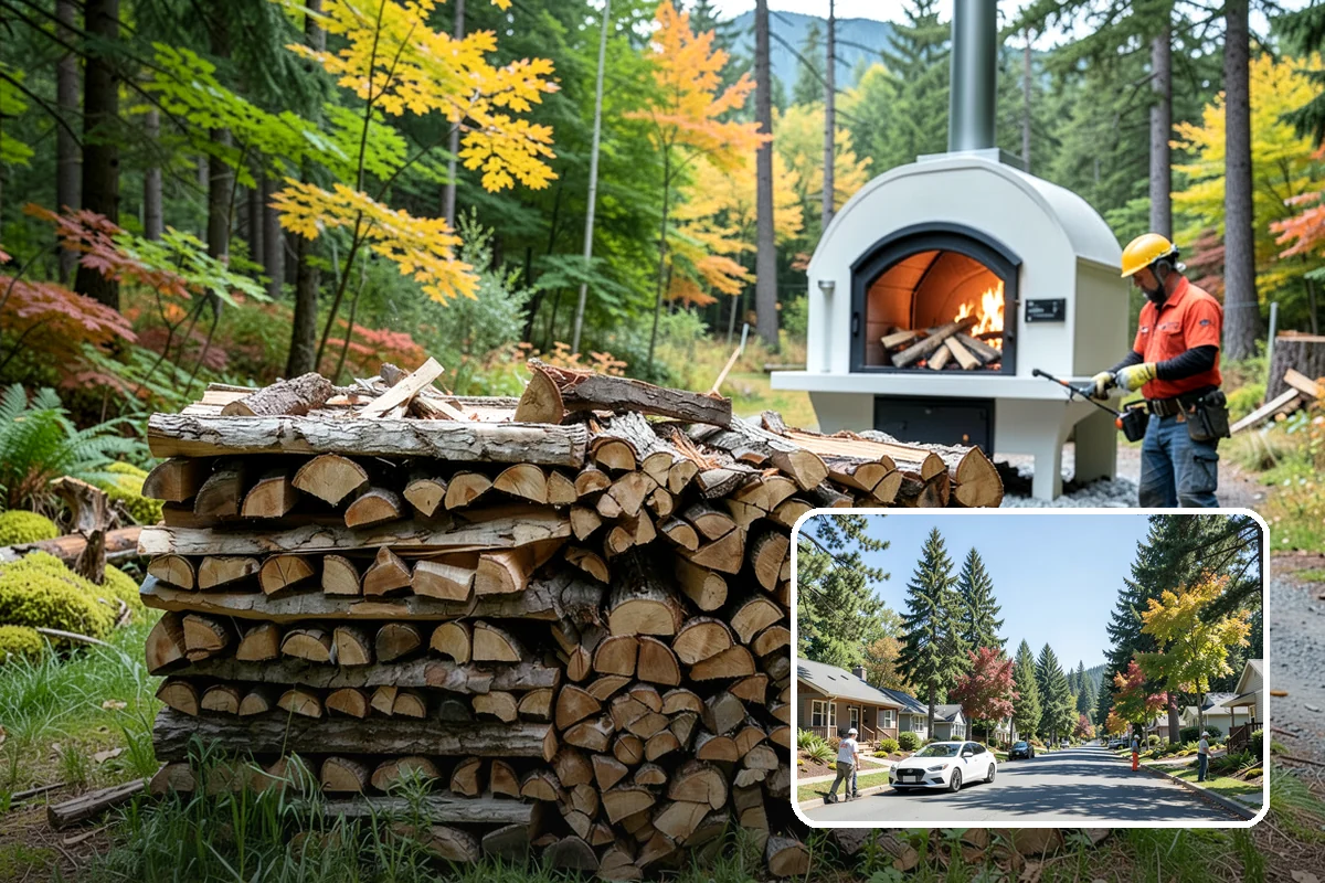 Backyard Fire Pit Wood in Orting, Pierce County, WA - Sized to fit common backyard fire pits