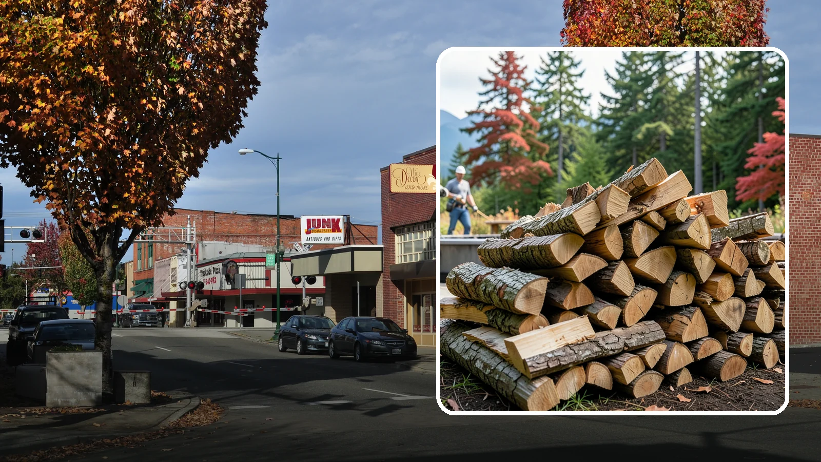 Backyard Fire Pit Wood in Puyallup, Pierce County, WA - Clean-burning firewood sized specifically for backyard fire pits and patios.