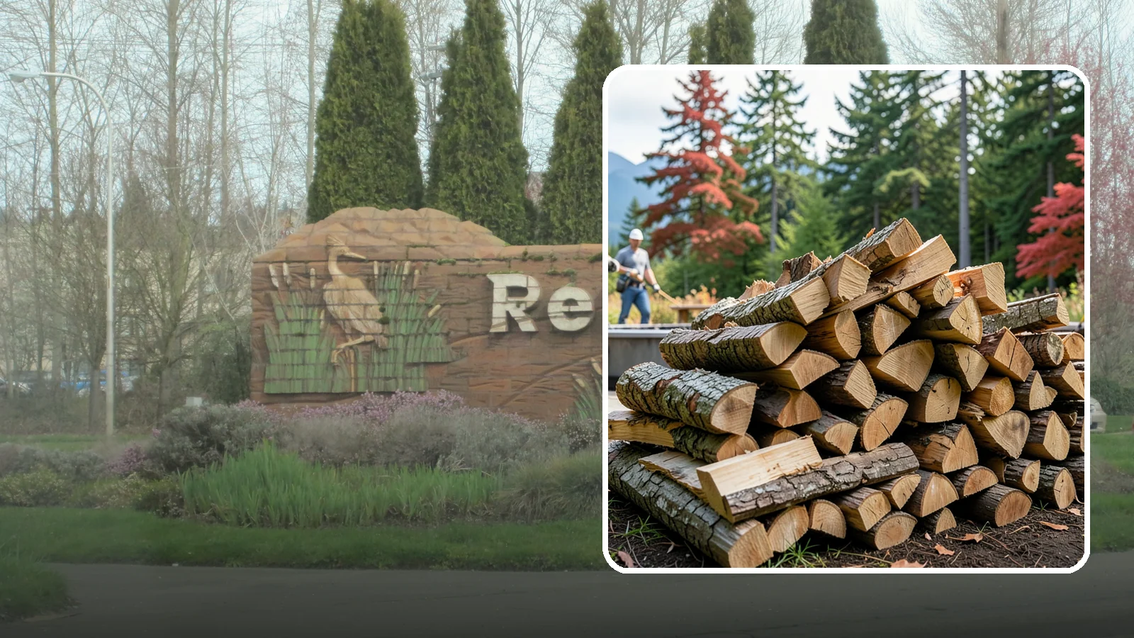 Backyard Fire Pit Wood in Renton, King County, WA - Clean-burning firewood sized specifically for backyard fire pits and patios.