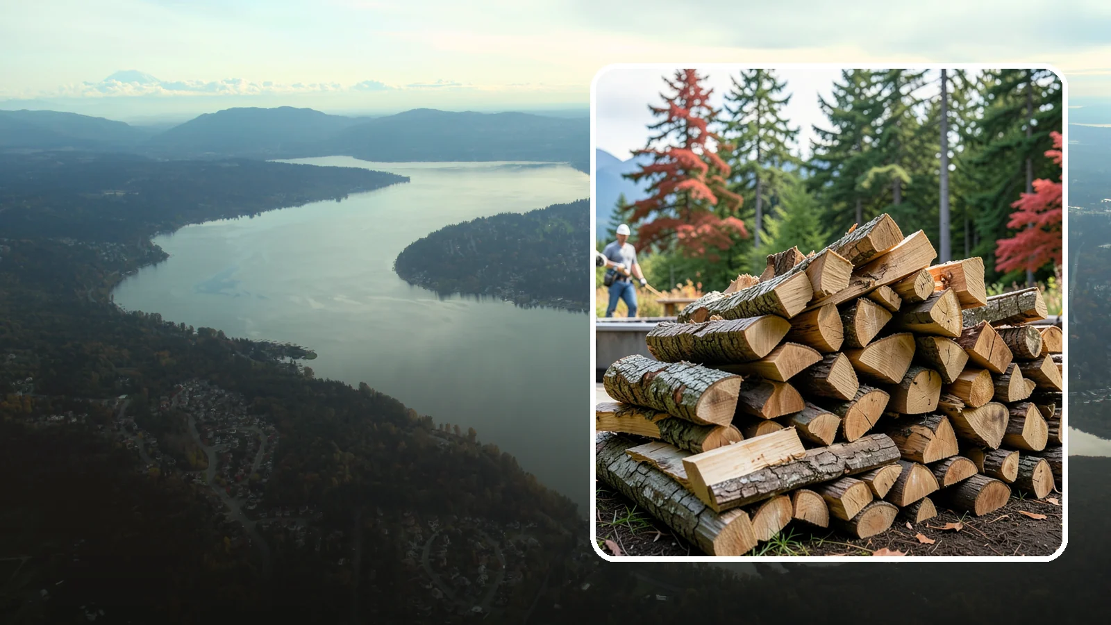 Backyard Fire Pit Wood in Sammamish, King County, WA - Clean-burning firewood sized specifically for backyard fire pits and patios.