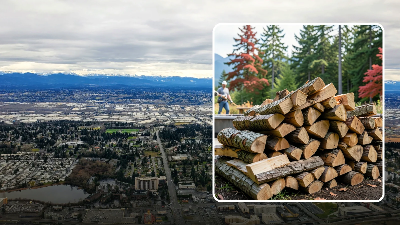 Backyard Fire Pit Wood in SeaTac, WA - Clean-burning firewood sized specifically for backyard fire pits and patios.