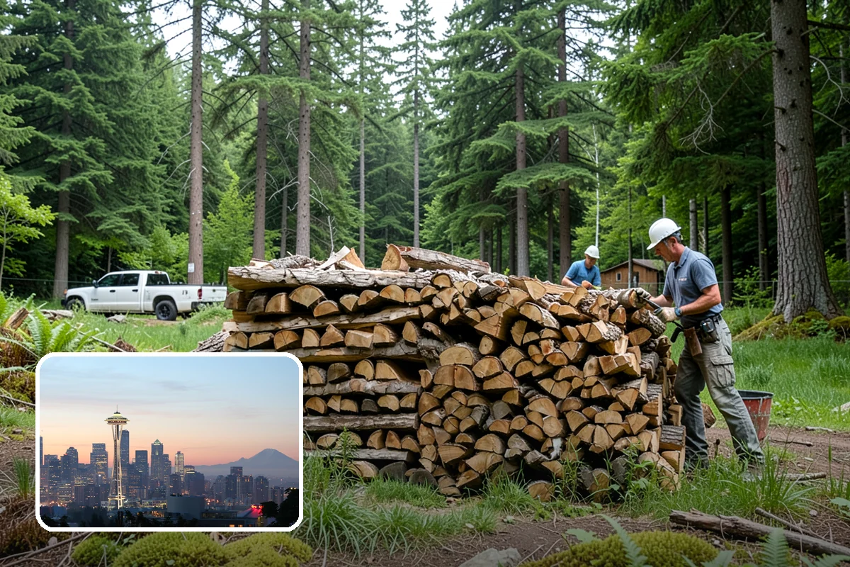 Backyard Fire Pit Wood in Seattle, WA - Sized to fit common backyard fire pits