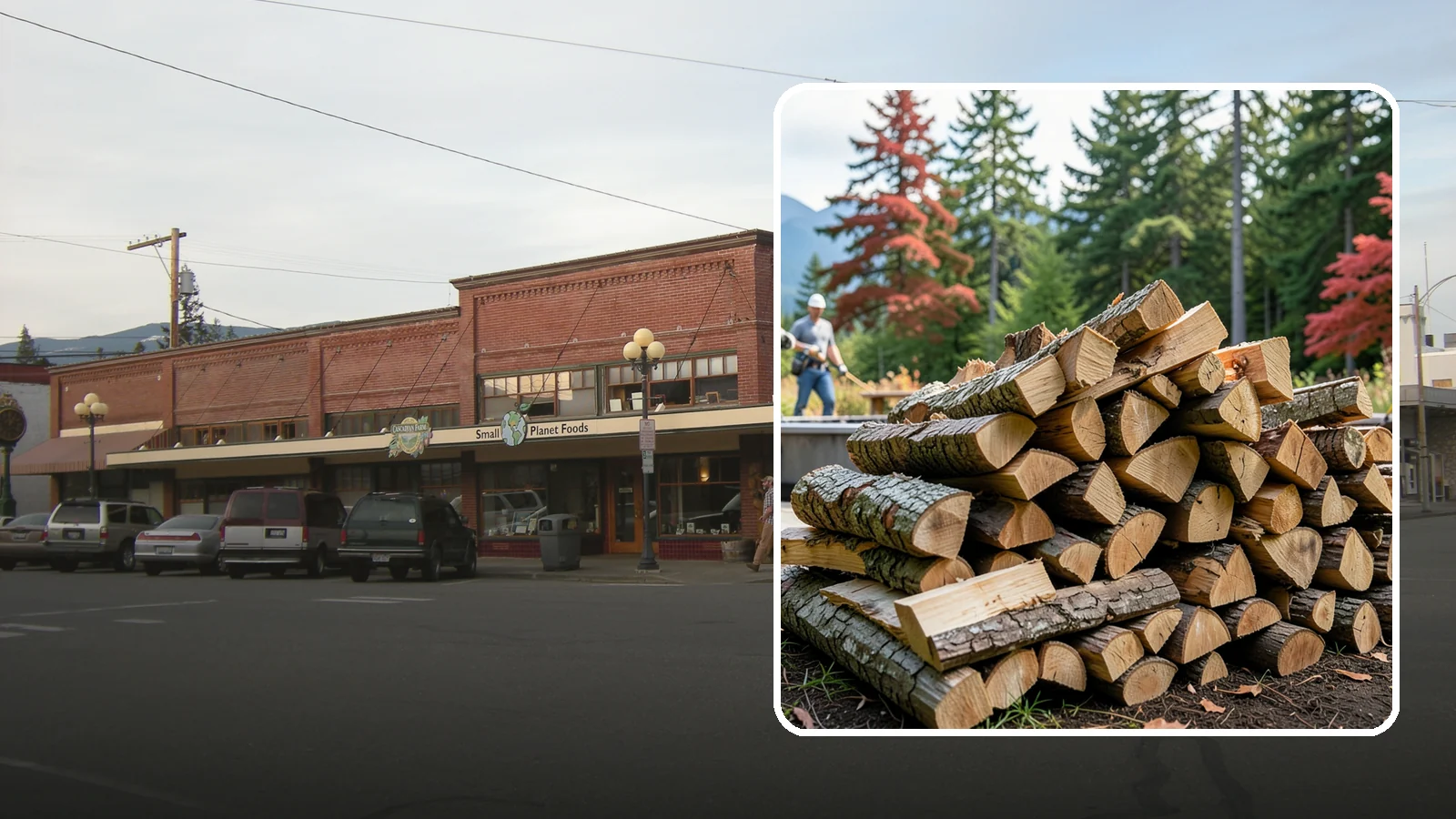 Backyard Fire Pit Wood in Sedro-Woolley, Skagit County, WA - Clean-burning firewood sized specifically for backyard fire pits and patios.