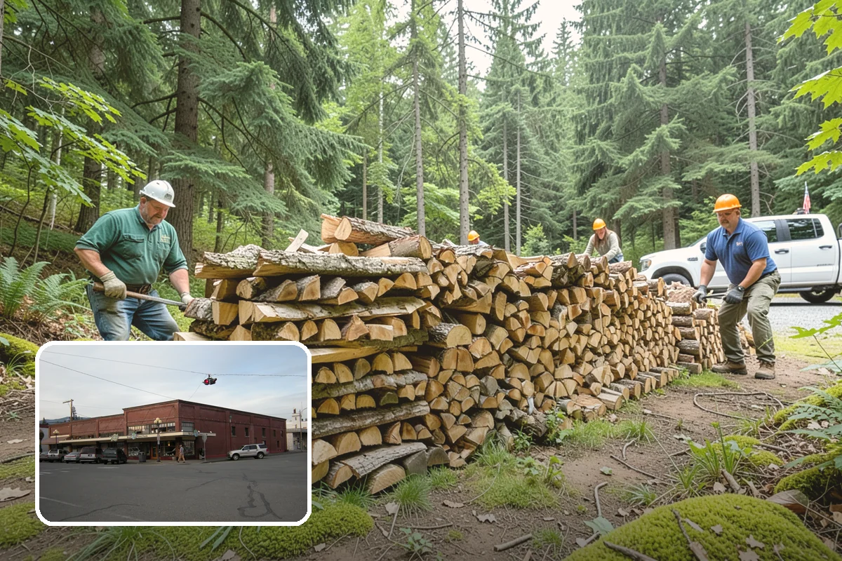 Backyard Fire Pit Wood in Sedro-Woolley, Skagit County, WA - Sized to fit common backyard fire pits