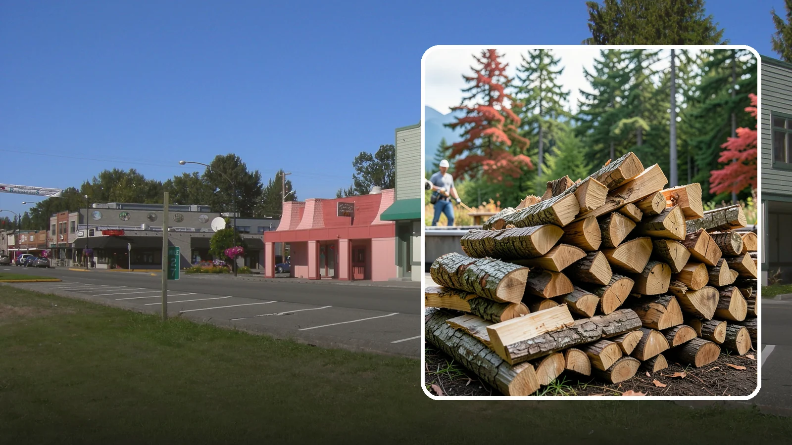 Backyard Fire Pit Wood in Snoqualmie, King County, WA - Clean-burning firewood sized specifically for backyard fire pits and patios.