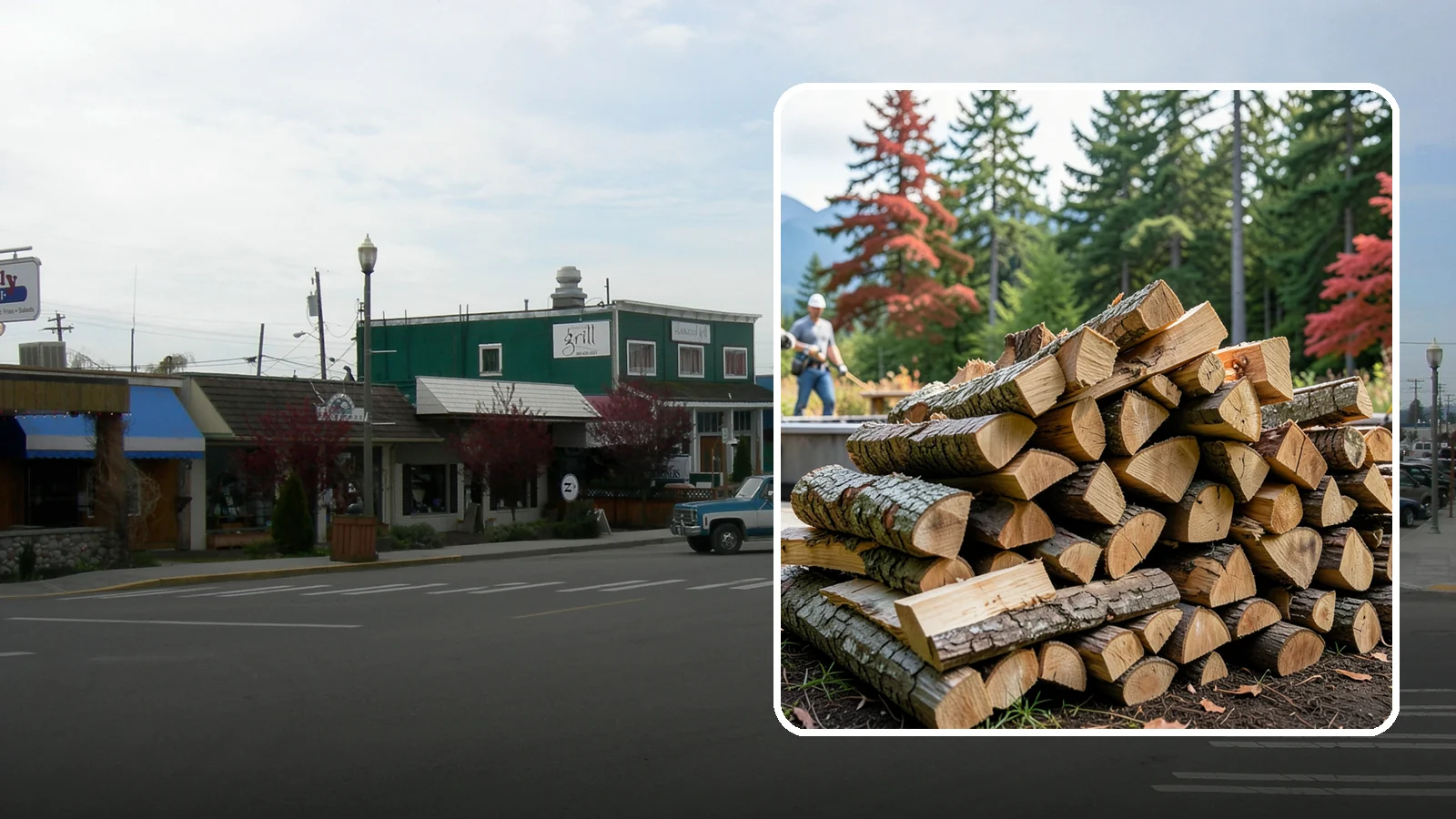 Backyard Fire Pit Wood in Stanwood, Snohomish County, WA - Clean-burning firewood sized specifically for backyard fire pits and patios.