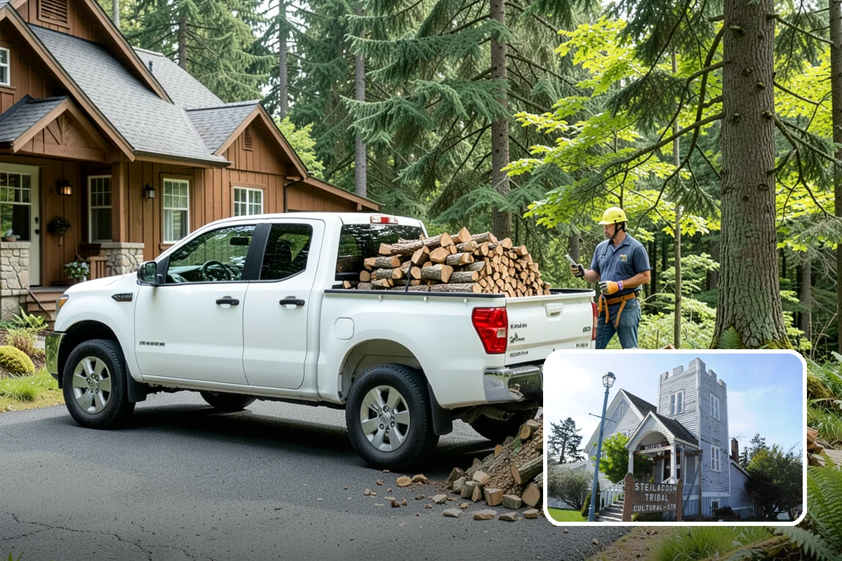 Backyard Fire Pit Wood in Steilacoom, Pierce County, WA - Sized to fit common backyard fire pits