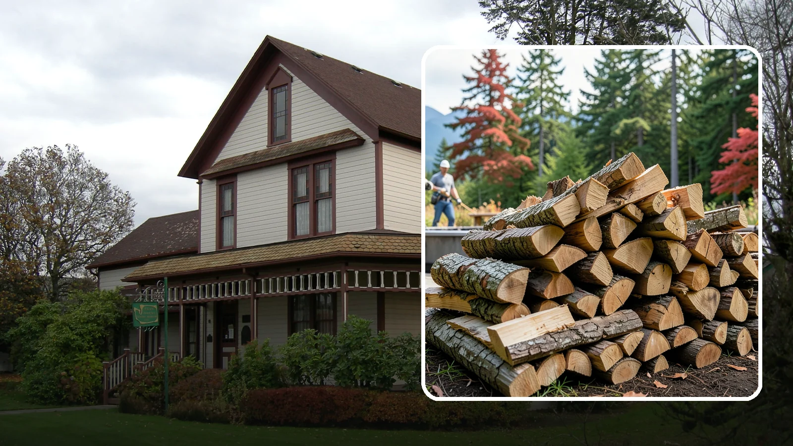 Backyard Fire Pit Wood in Sumner, Pierce County, WA - Clean-burning firewood sized specifically for backyard fire pits and patios.