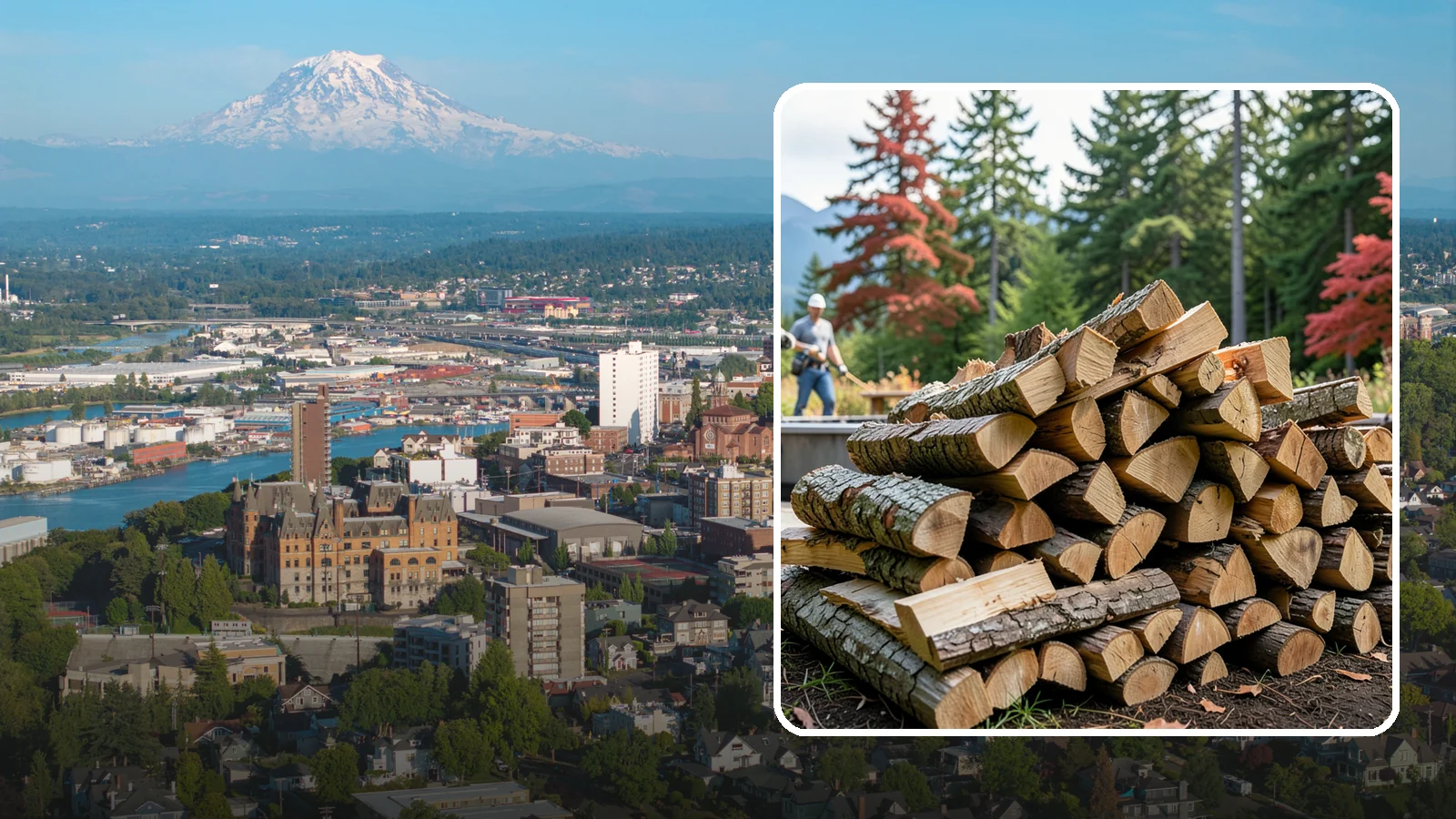 Backyard Fire Pit Wood in Tacoma, Pierce County, WA - Clean-burning firewood sized specifically for backyard fire pits and patios.