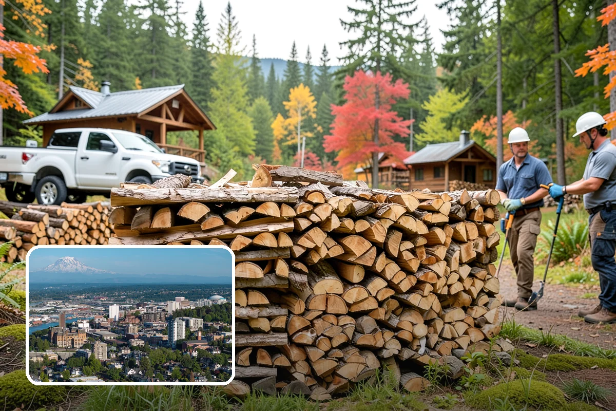 Backyard Fire Pit Wood in Tacoma, Pierce County, WA - Sized to fit common backyard fire pits
