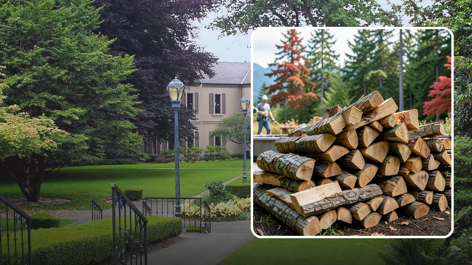 Backyard Fire Pit Wood in Woodinville, King County, WA - Clean-burning firewood sized specifically for backyard fire pits and patios.