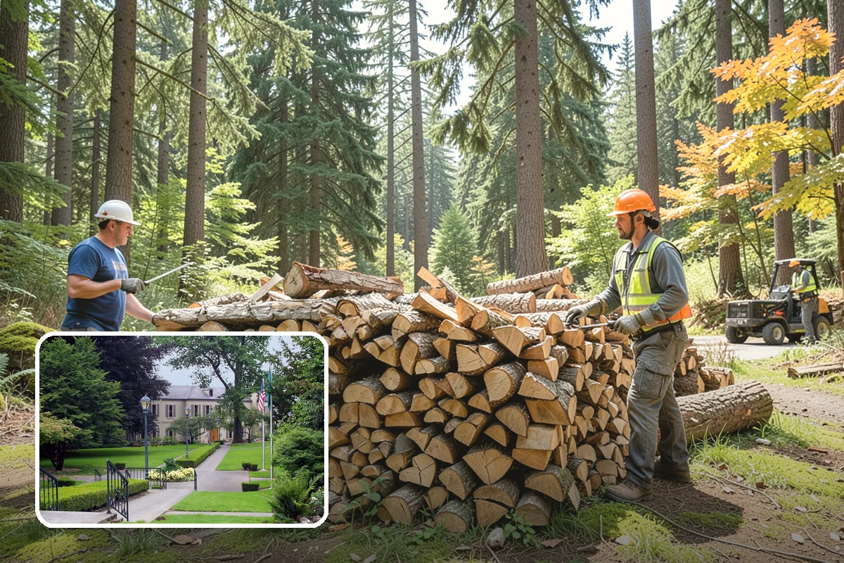 Backyard Fire Pit Wood in Woodinville, King County, WA - Sized to fit common backyard fire pits