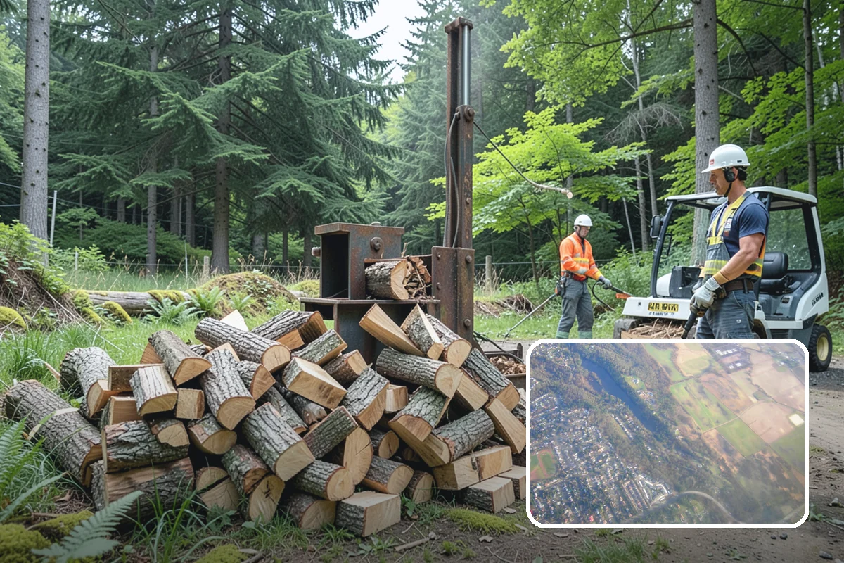 Bark Cleanup in Algona, King County, WA - Stops bark stains from setting into decks and pavers