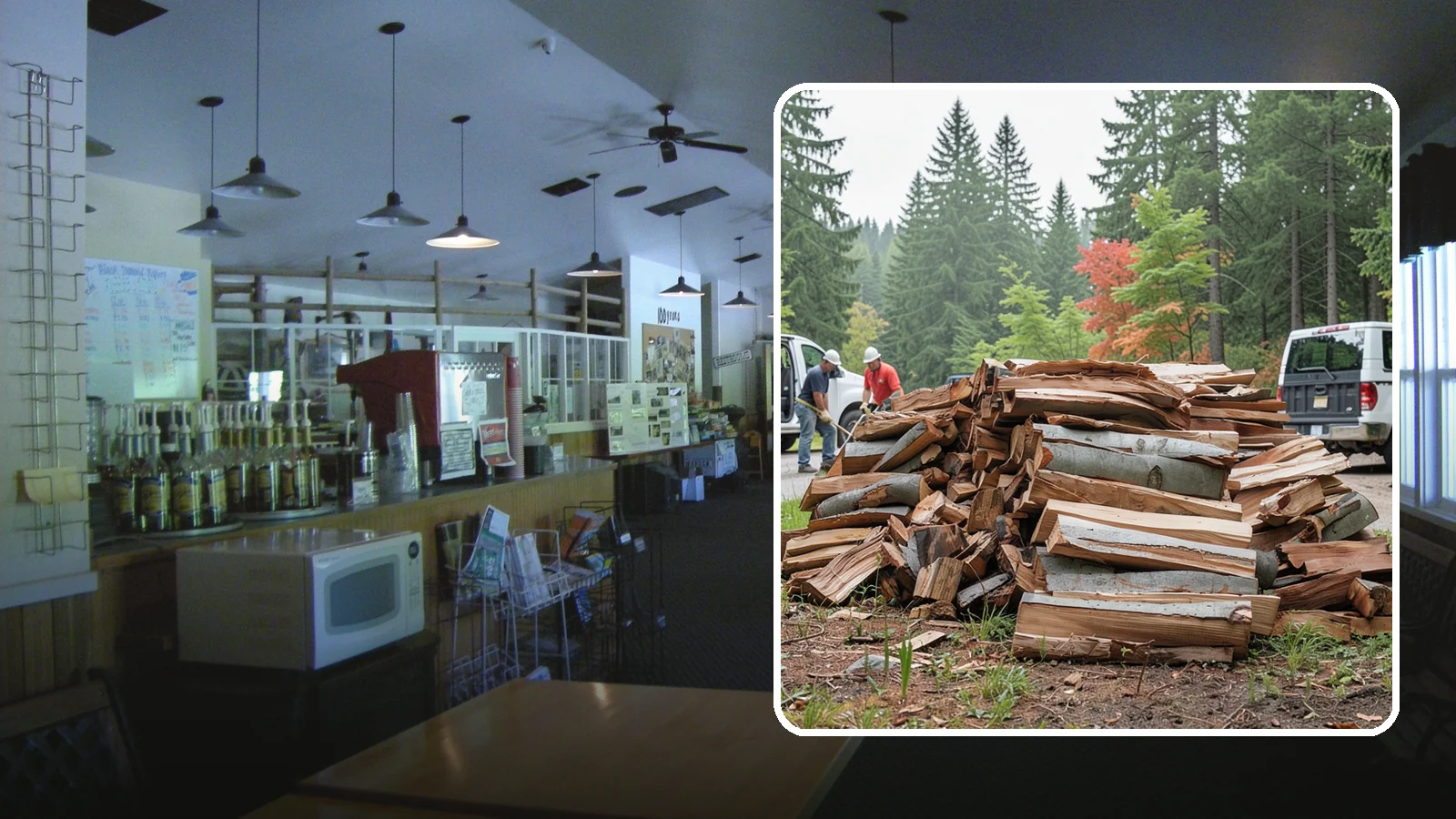 Bark Cleanup in Black Diamond, King County, WA - We collect and remove the loose bark that sheds off firewood and litters your storage and burning areas.