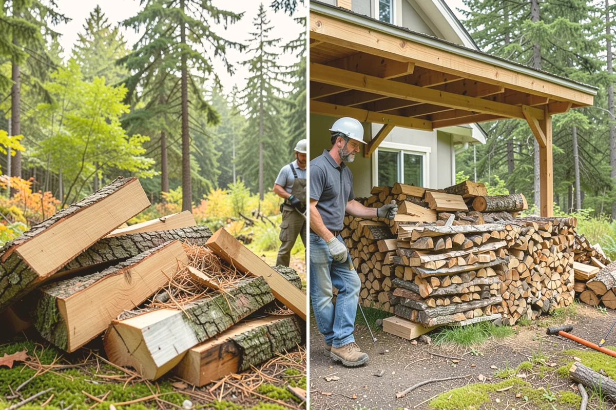 Bark Cleanup in Bothell, King County, WA - Inspect racks, sheds, and stacking zones for shed bark