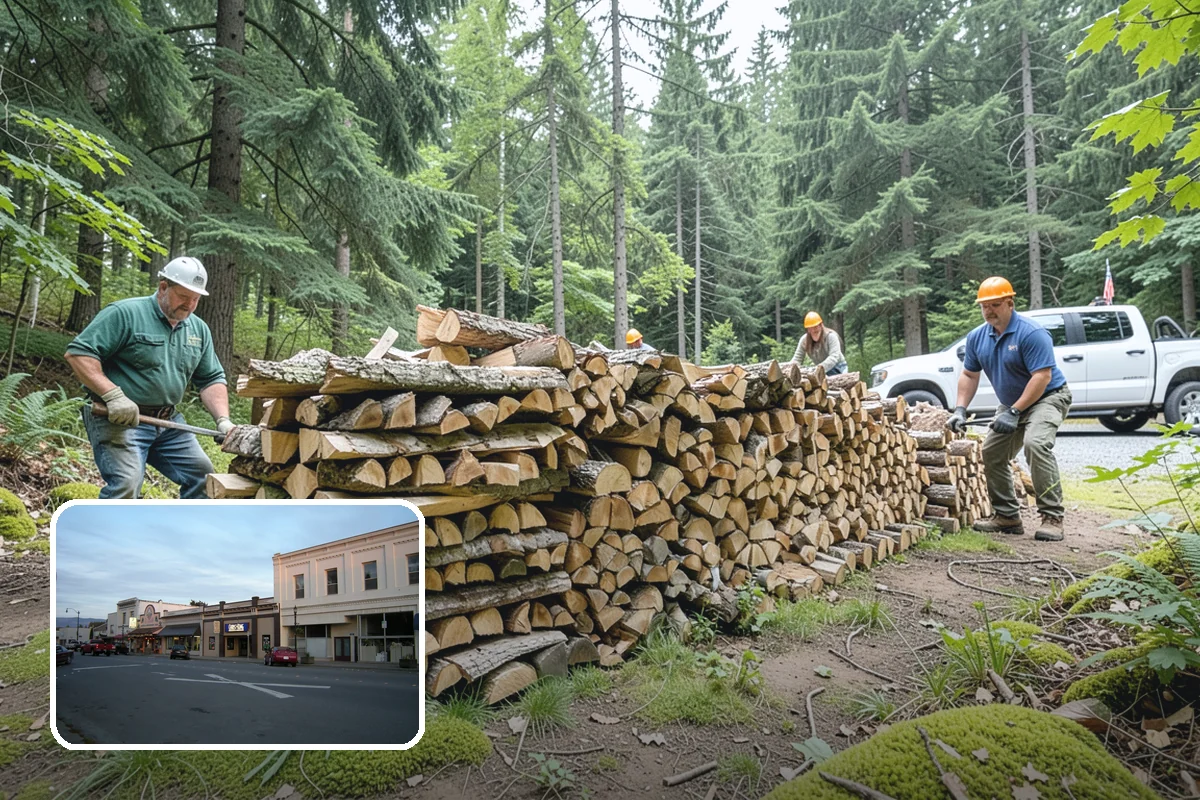 Bark Cleanup in Burlington, Skagit County, WA - Stops bark stains from setting into decks and pavers