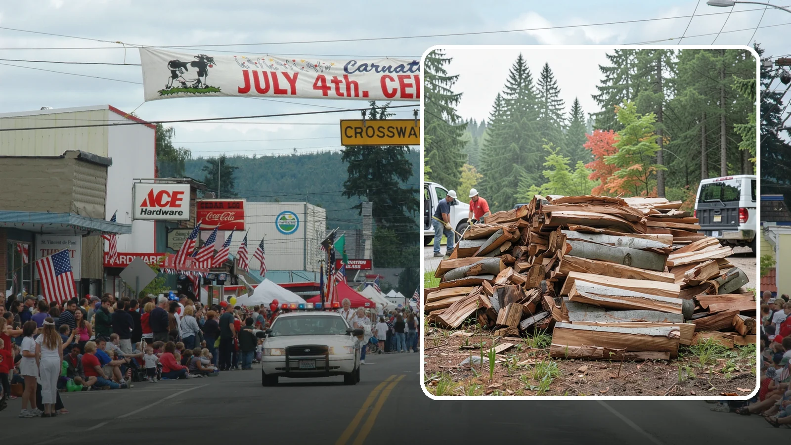 Bark Cleanup in Carnation, King County, WA - We collect and remove the loose bark that sheds off firewood and litters your storage and burning areas.