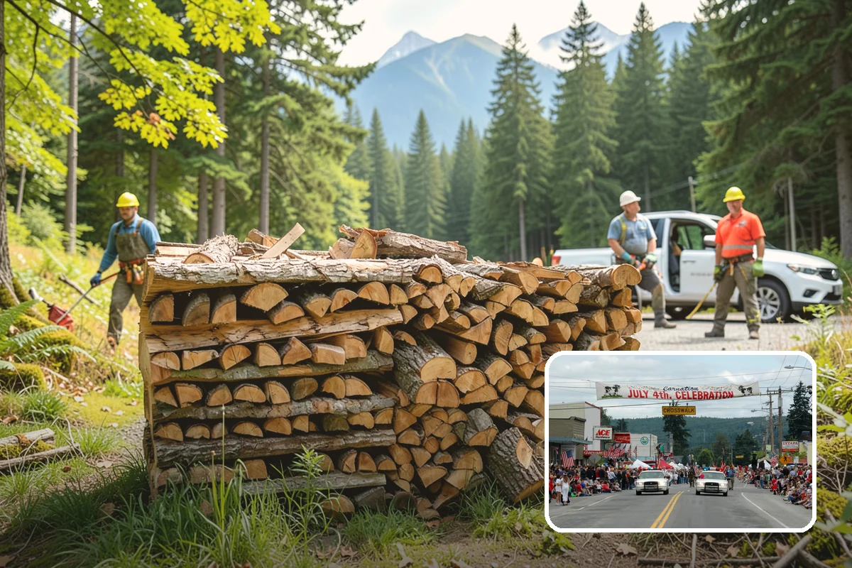 Bark Cleanup in Carnation, King County, WA - Stops bark stains from setting into decks and pavers