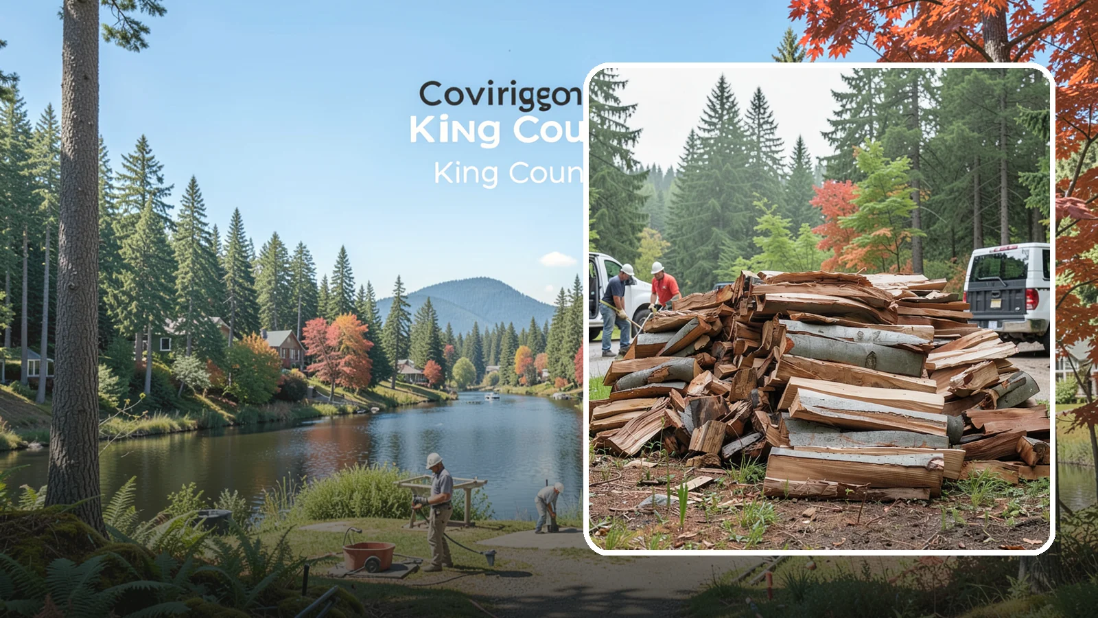 Bark Cleanup in Covington, King County, WA - We collect and remove the loose bark that sheds off firewood and litters your storage and burning areas.