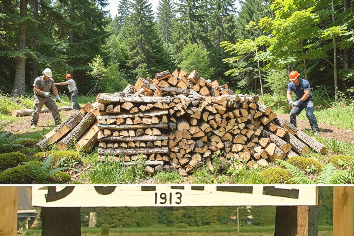 Bark Cleanup in Duvall, King County, WA - Fall cleanup before the wet season locks the bark down is ideal, though spring works well after a heavy winter of burning.