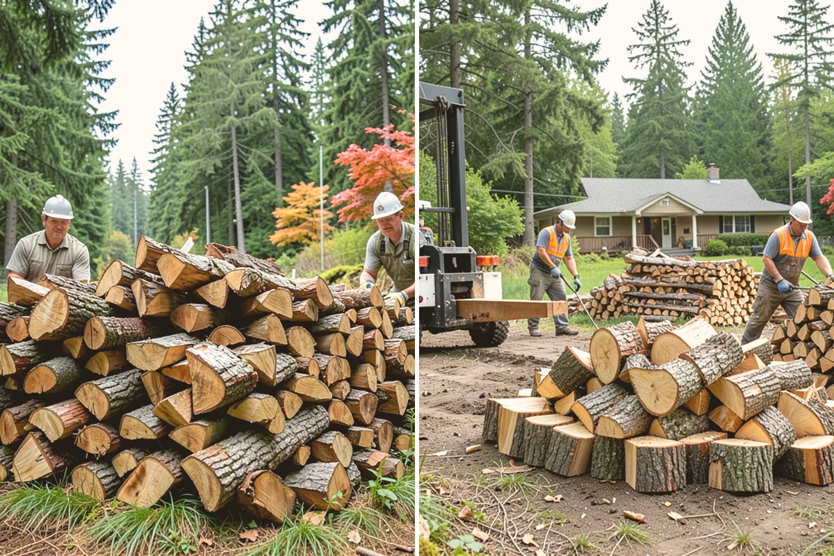 Bark Cleanup in Eatonville, Pierce County, WA - Inspect racks, sheds, and stacking zones for shed bark