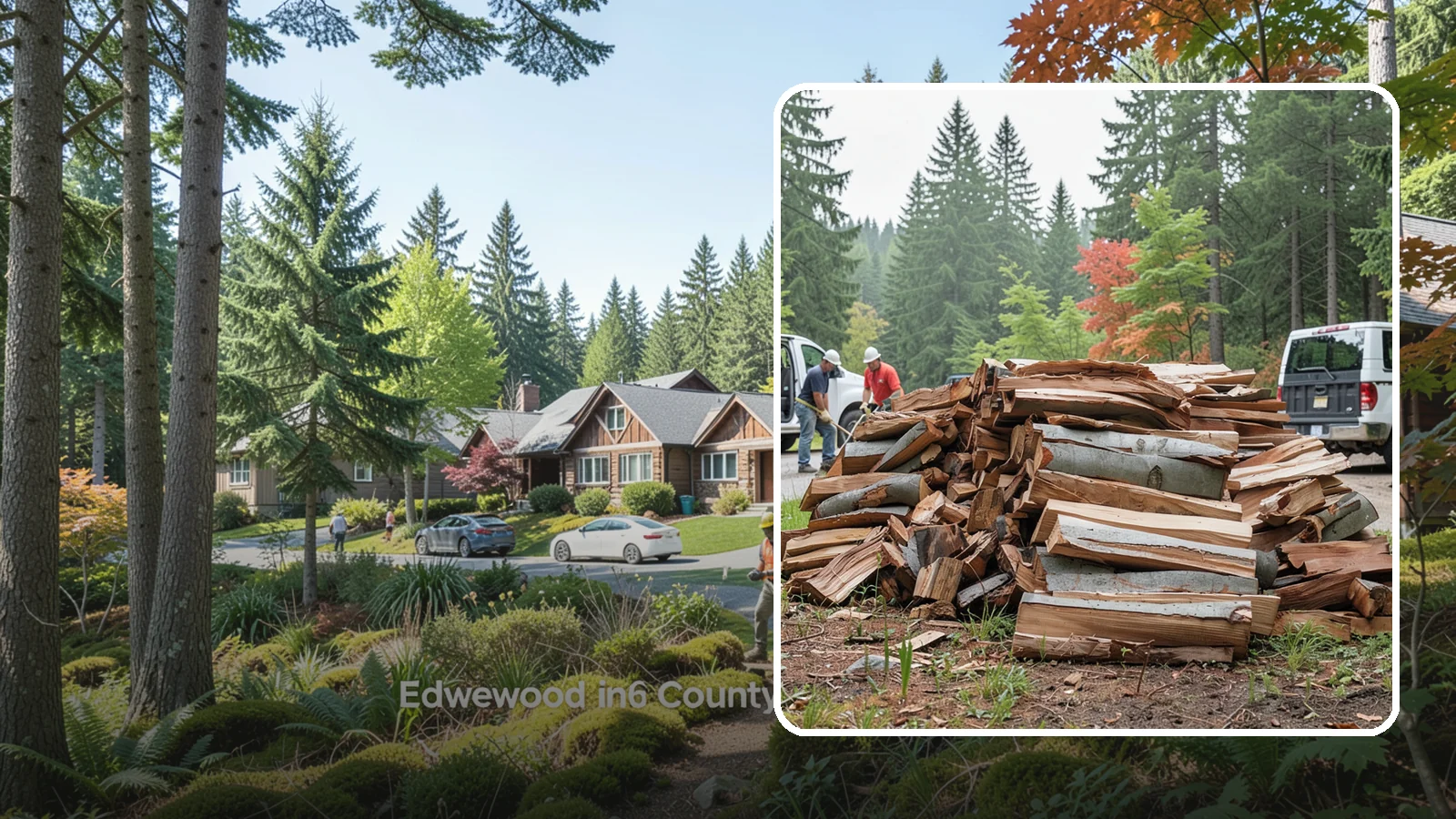 Bark Cleanup in Edgewood, WA - We collect and remove the loose bark that sheds off firewood and litters your storage and burning areas.