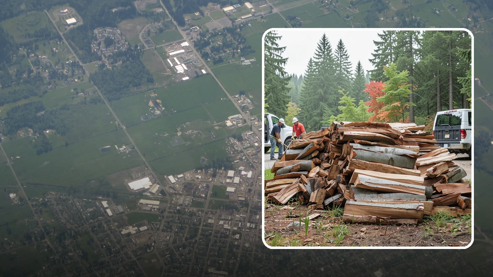 Bark Cleanup in Enumclaw, King County, WA - We collect and remove the loose bark that sheds off firewood and litters your storage and burning areas.